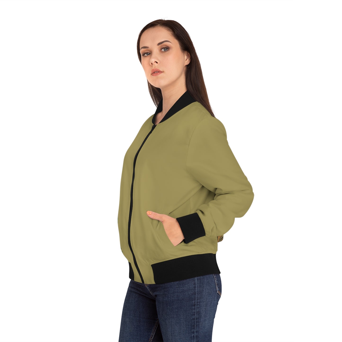Art Nouveaux Women's Bomber Jacket (AOP)