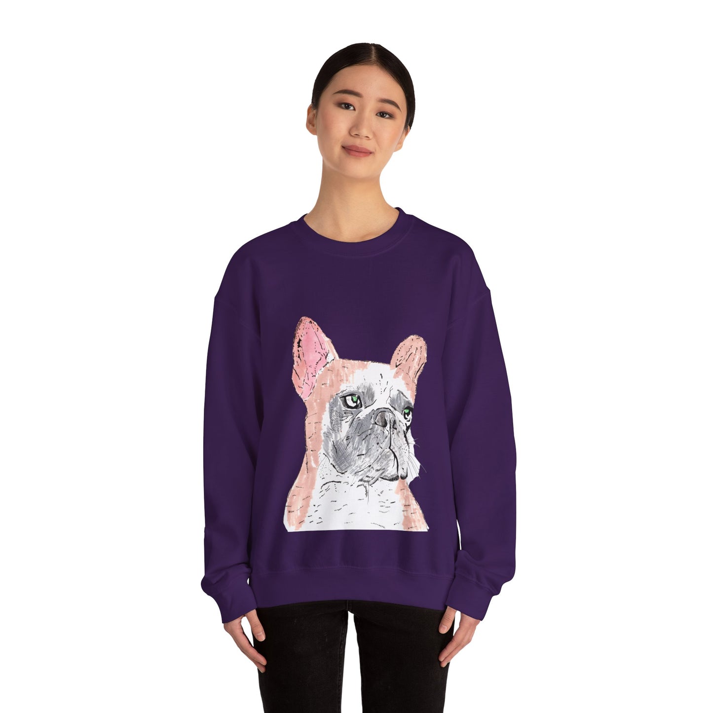 French Bulldog Art Sweatshirt - Cozy Unisex Crewneck for Dog Lovers