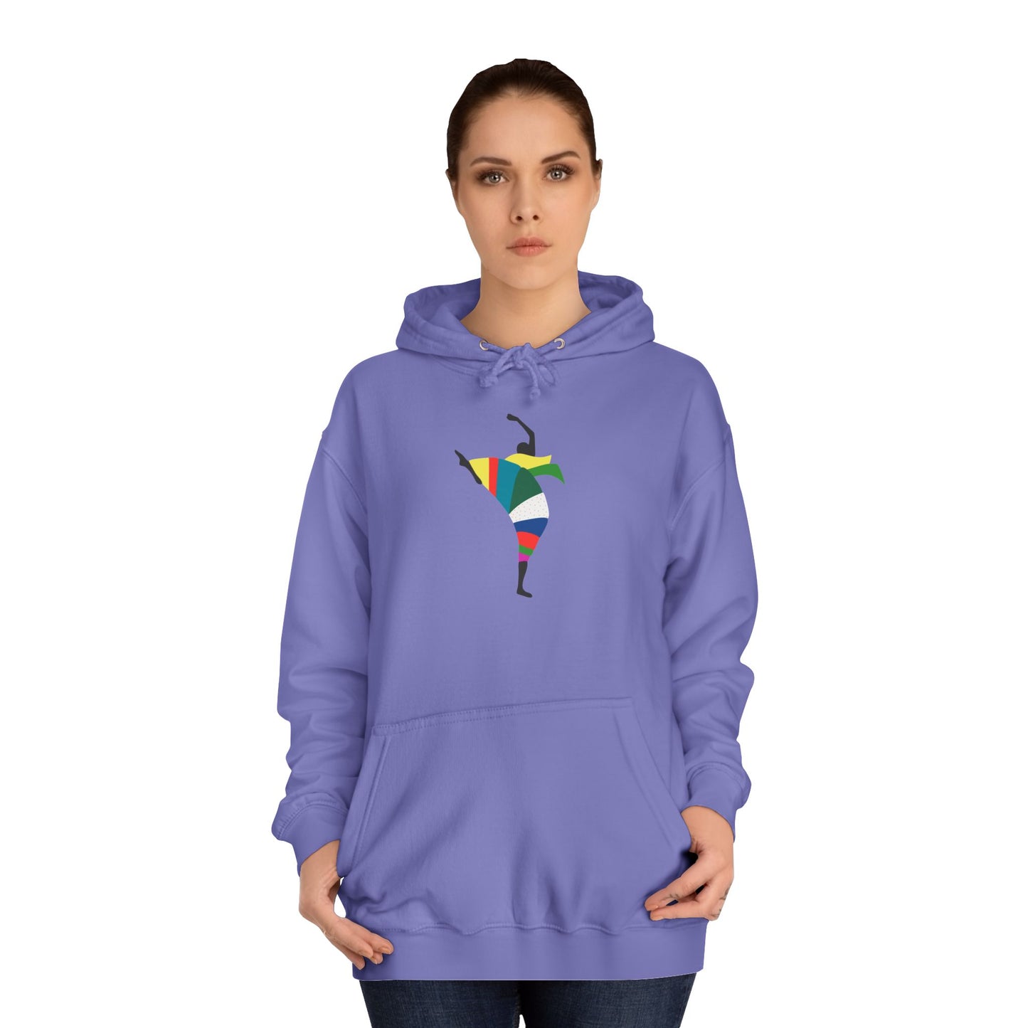 Colorful Dancer Unisex College Hoodie - Stylish Daily Wear