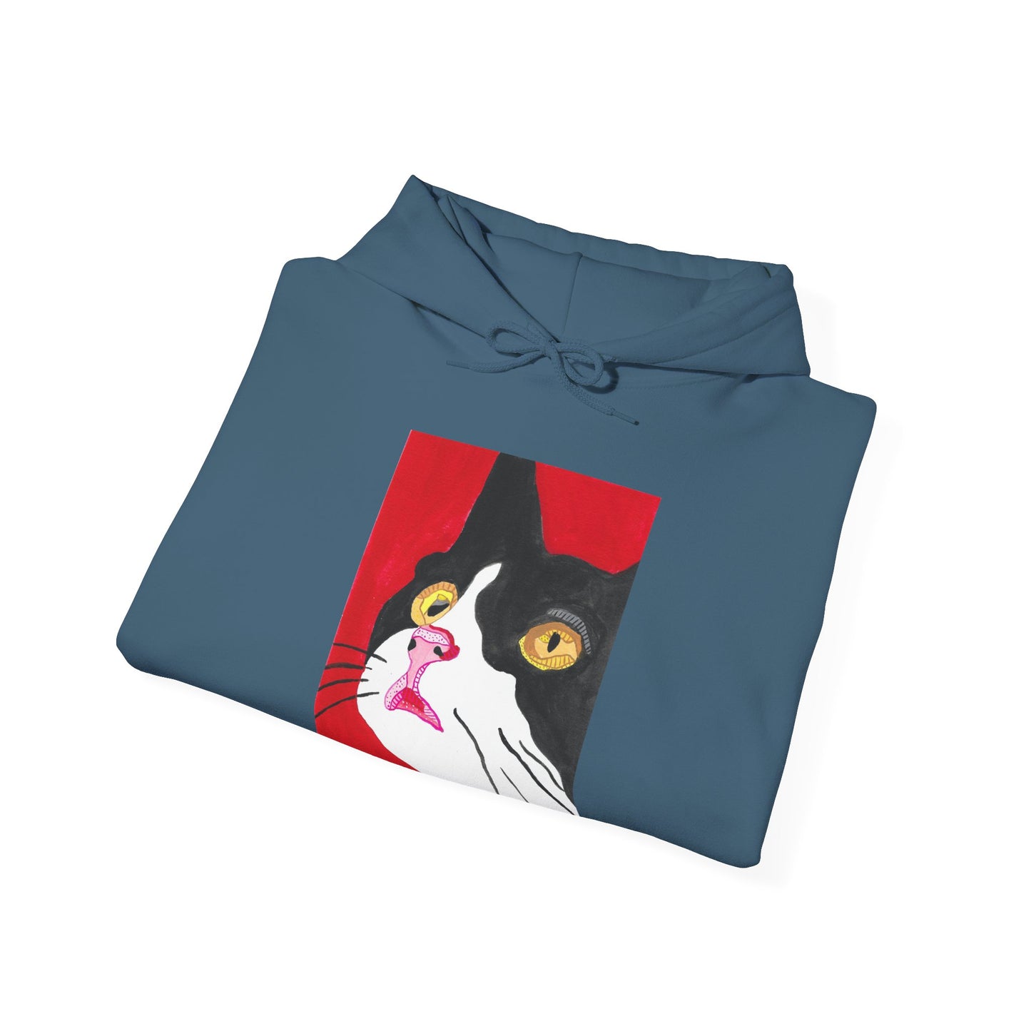 Cat Lover's Unisex Heavy Blend Hoodie - Artistic Cat Design