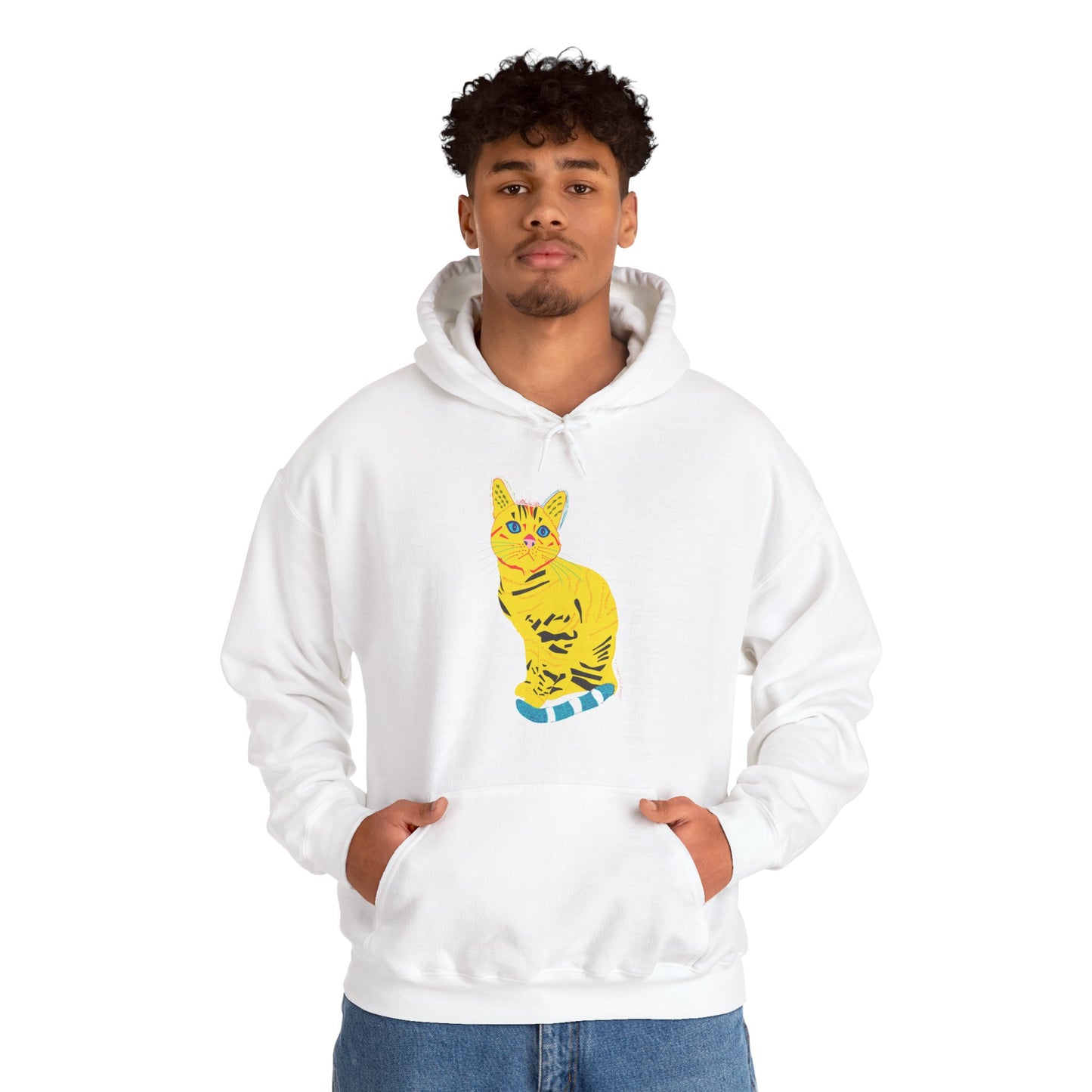 Yellow Cat Unisex Heavy Blend™ Hooded Sweatshirt