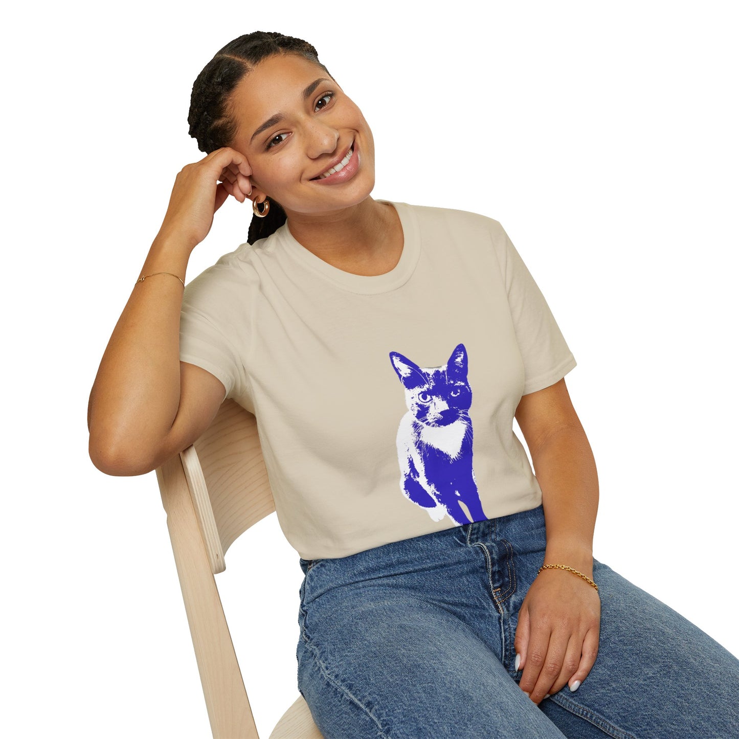 Bertie the cat Unisex Softstyle T-Shirt