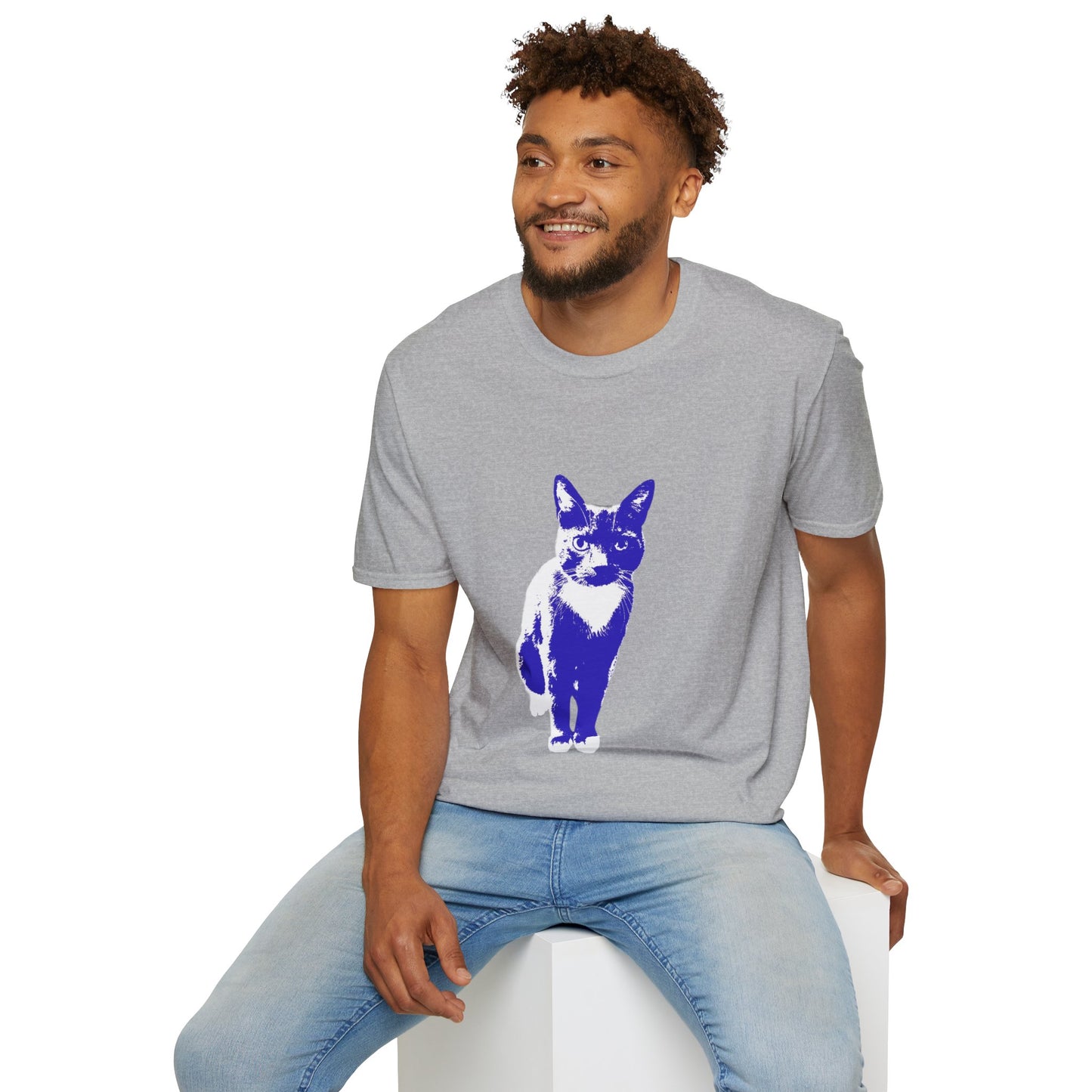 Bertie the cat Unisex Softstyle T-Shirt