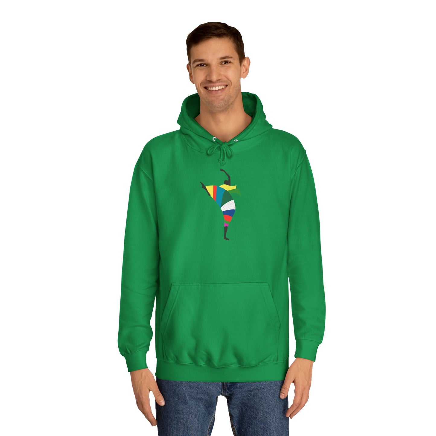 Colorful Dancer Unisex College Hoodie - Stylish Daily Wear