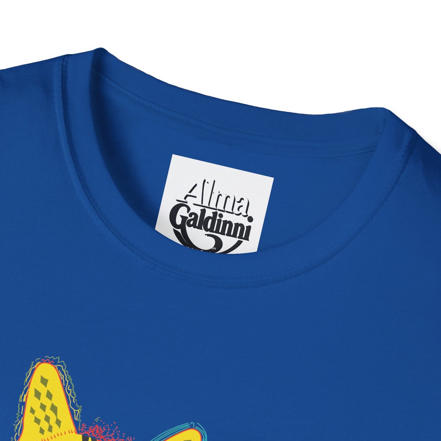 Yellow Cat Unisex Softstyle T-Shirt
