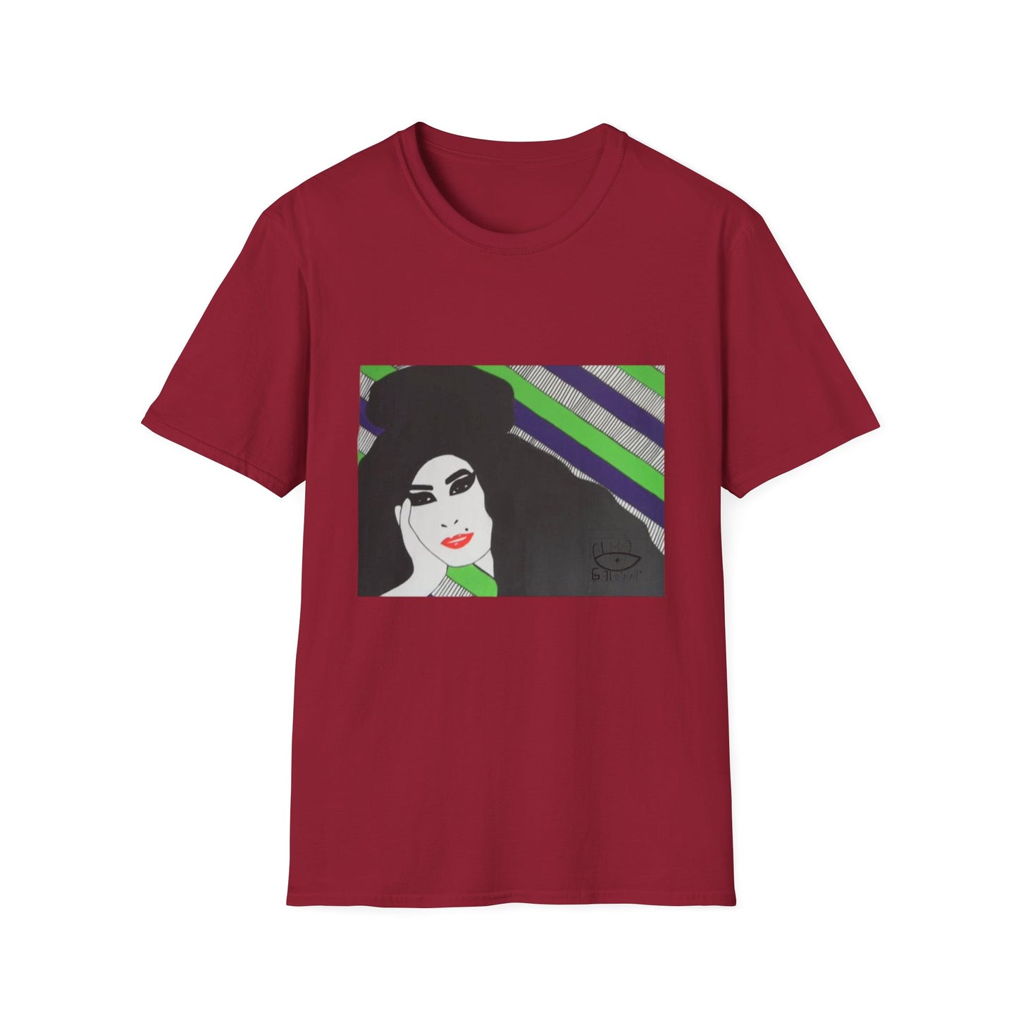 Artistic Amy Portrait T-Shirt, Casual Wear, Unique Gift, Pop Culture Apparel, Unisex Fashion, Everyday Comfort