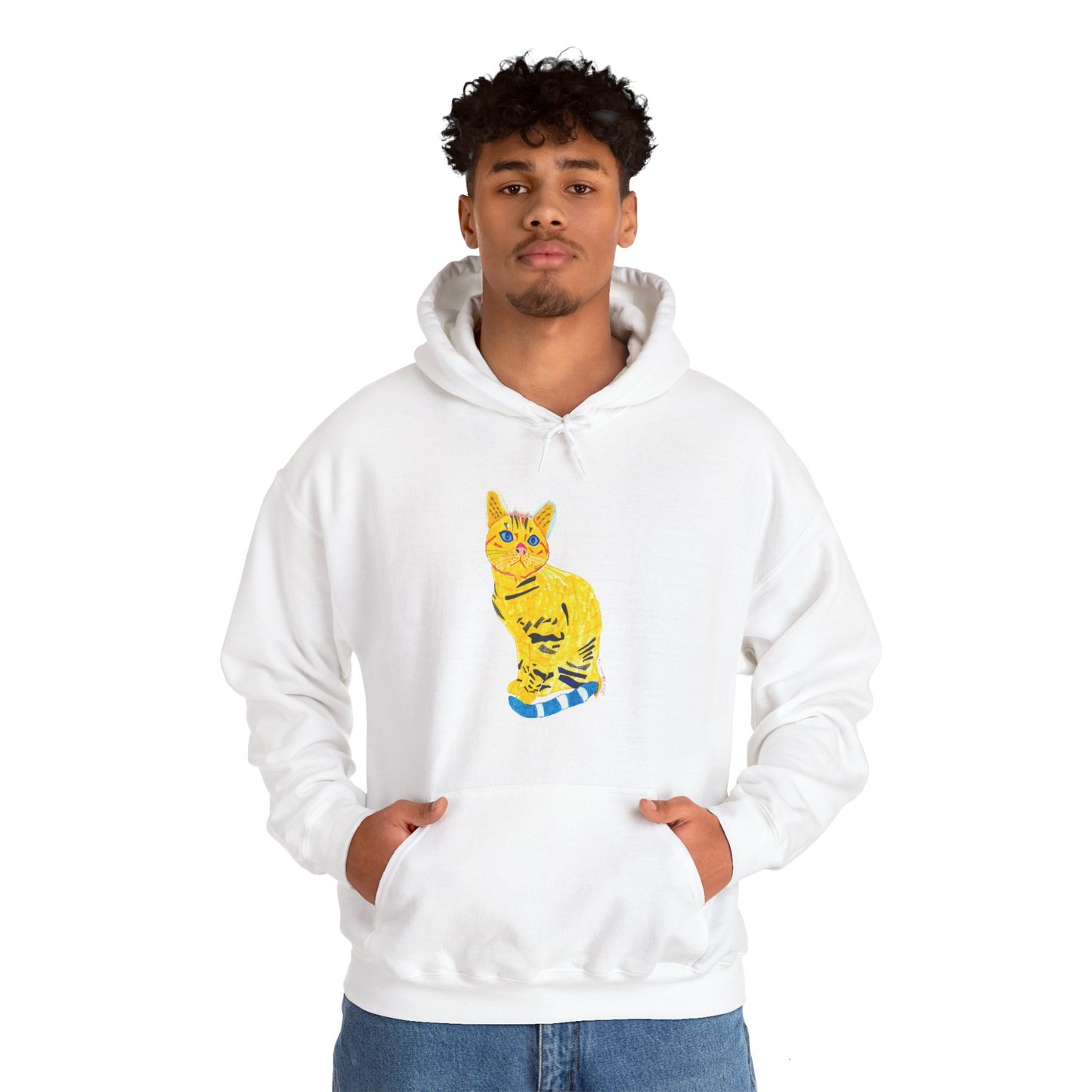 Yellow Cat Unisex Heavy Blend™ Hooded Sweatshirt