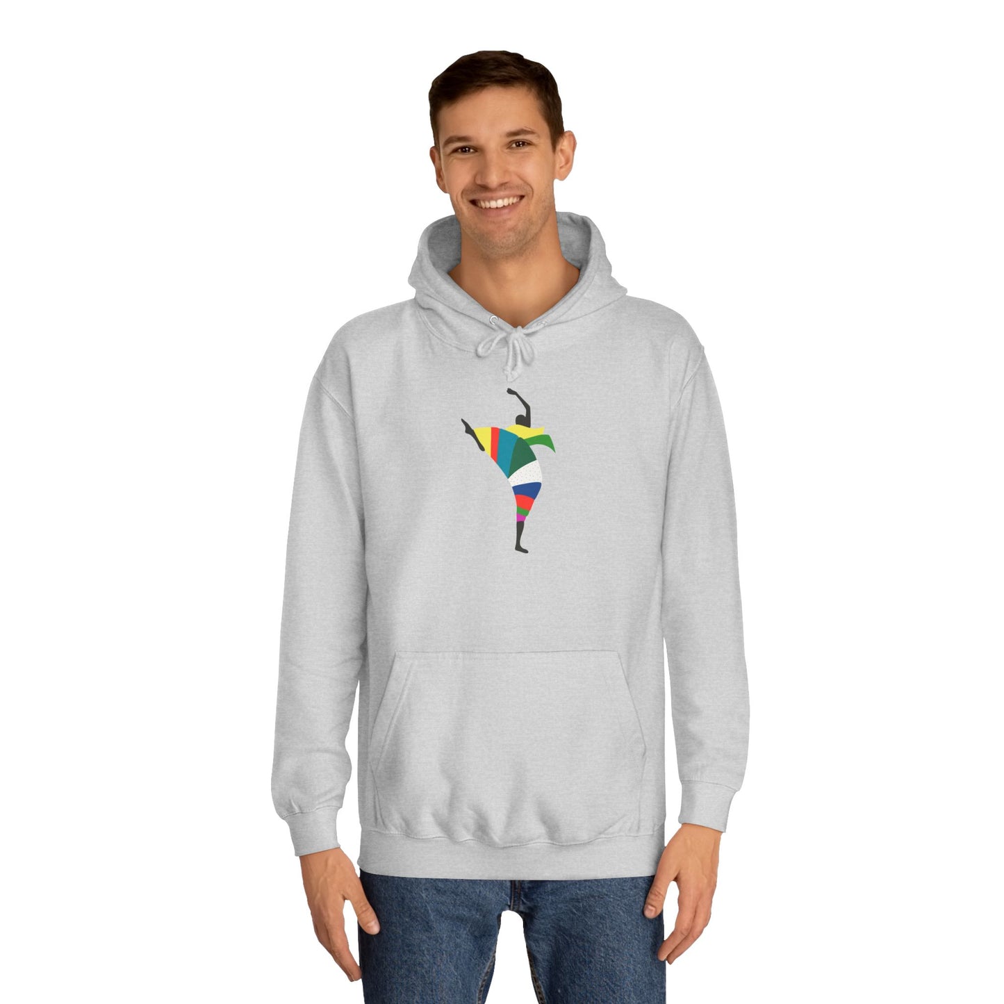 Colorful Dancer Unisex College Hoodie - Stylish Daily Wear
