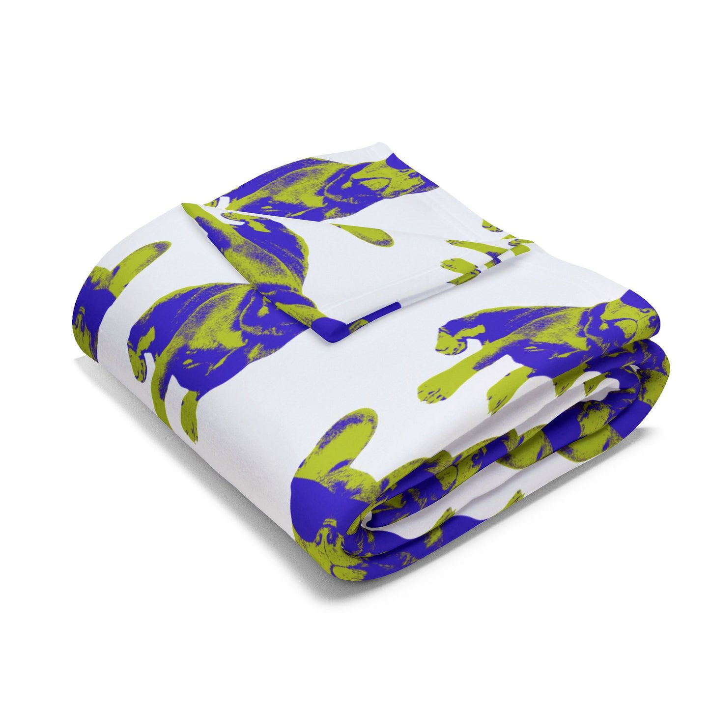 French Buldog Arctic Fleece Blanket