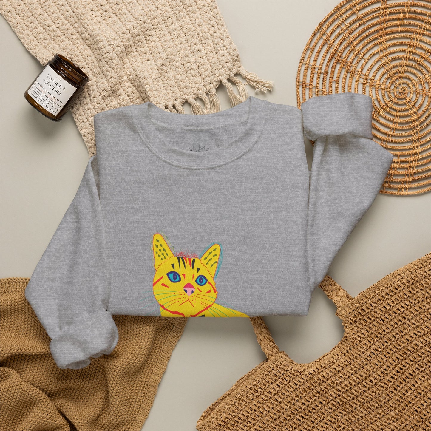 Yellow Cat Unisex Heavy Blend™ Crewneck Sweatshirt