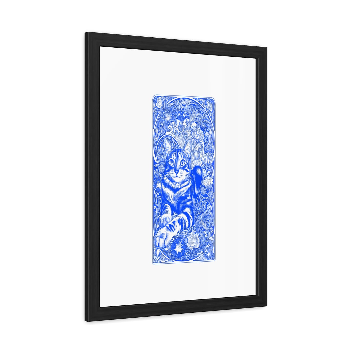 Art Nouveaux Cat Framed Posters