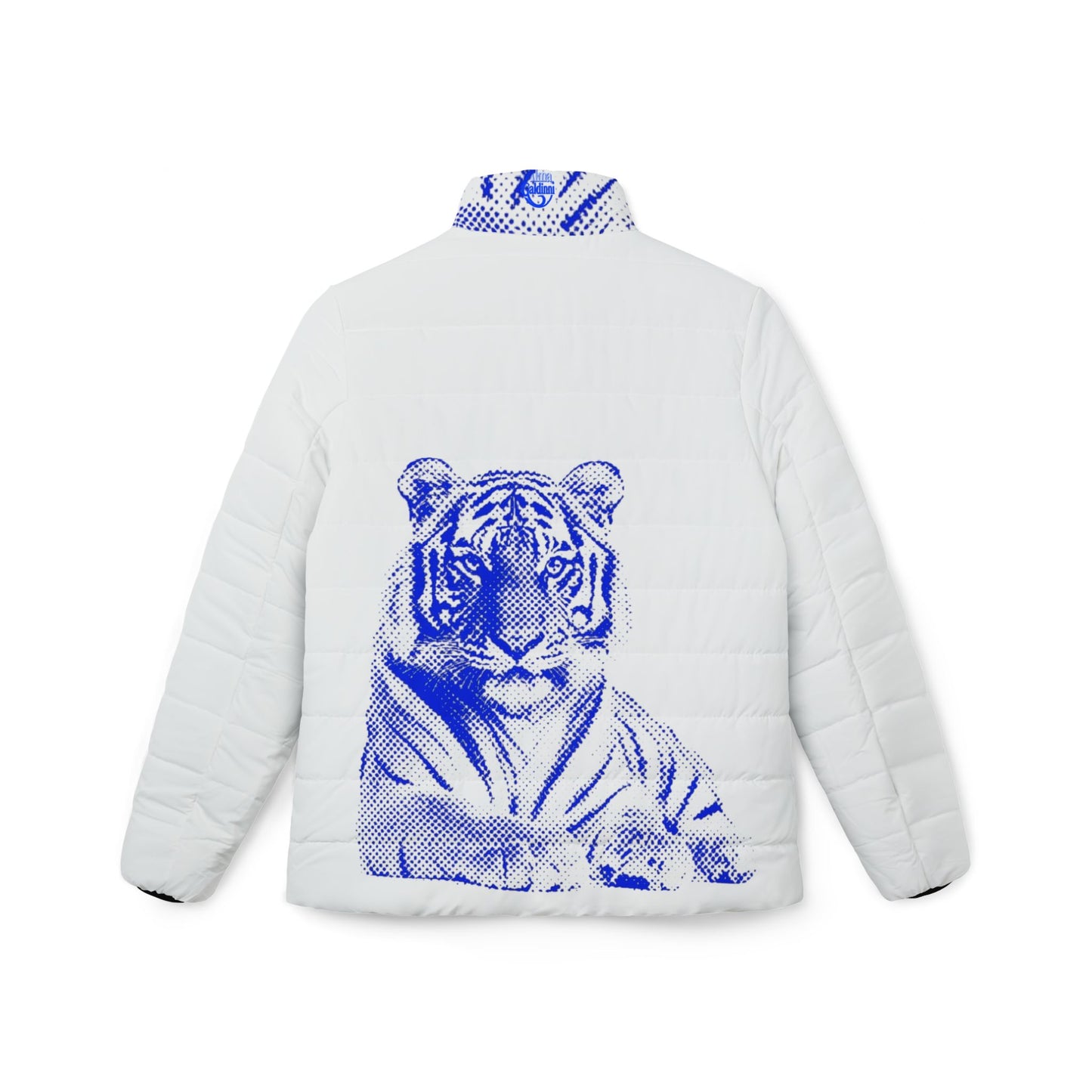 Blue Tiger Women’s Puffer Jacket (AOP)