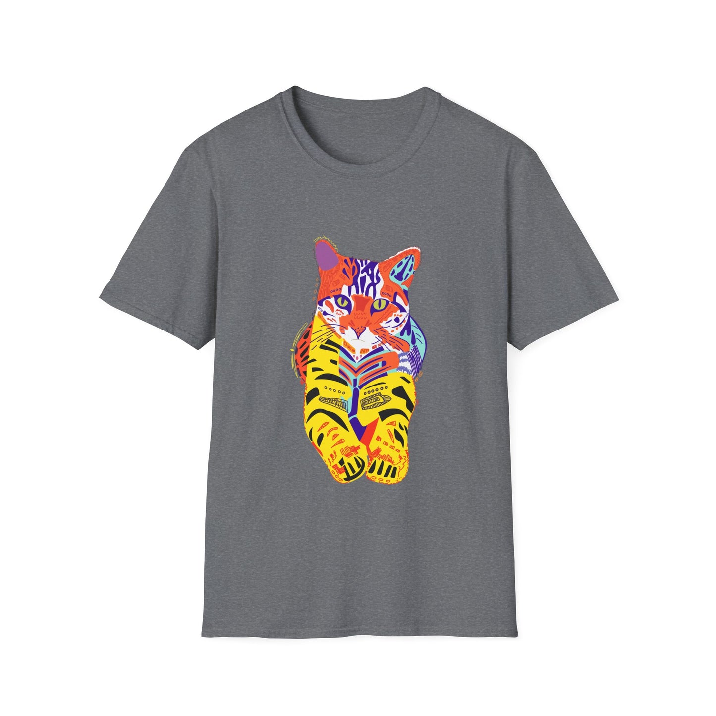 Vibrant Tiger Graphic Unisex Softstyle T-Shirt