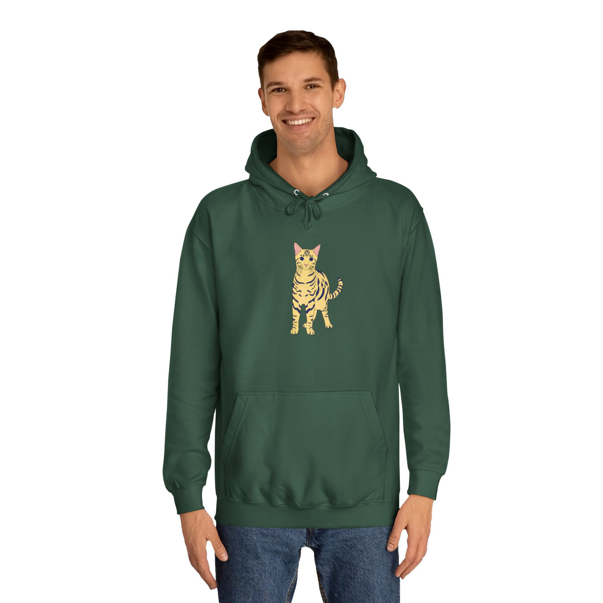 Benjamin The Cat Unisex College Hoodie