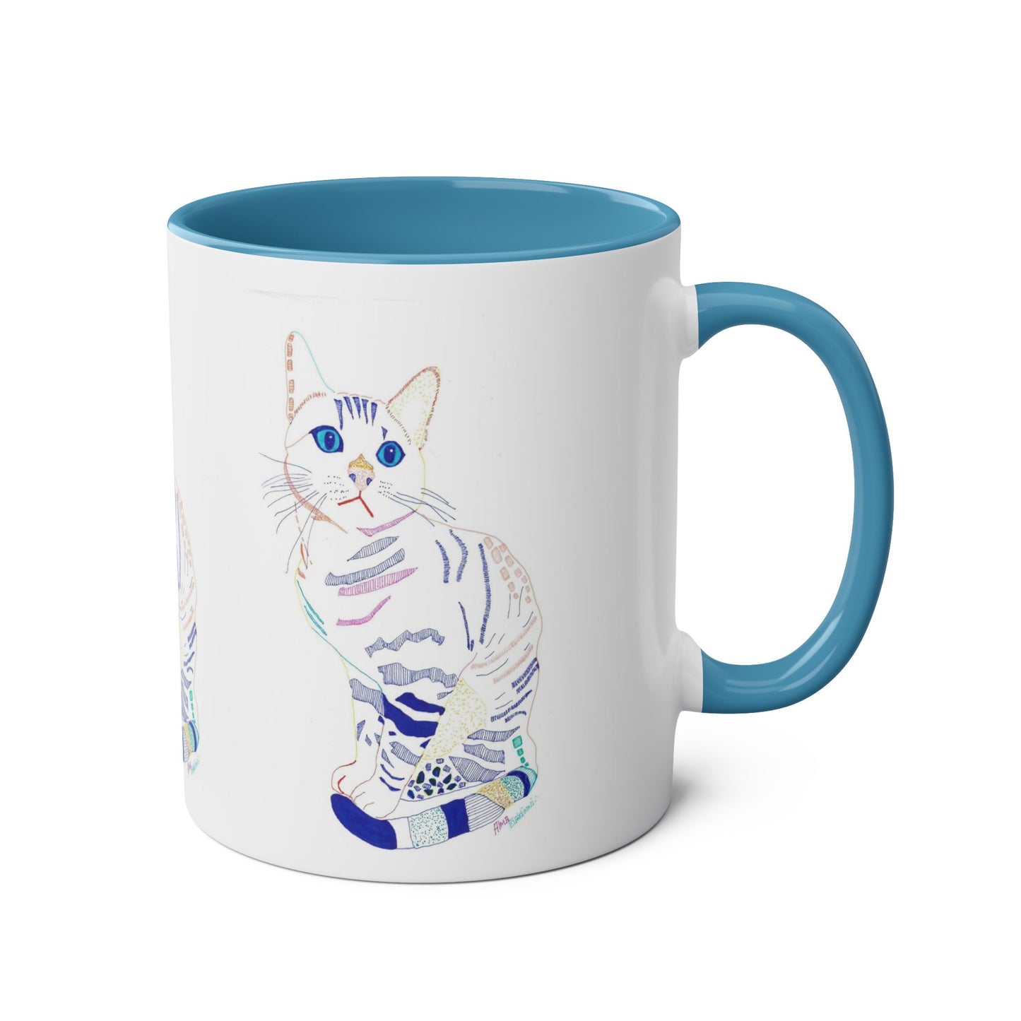 White Cat Mug