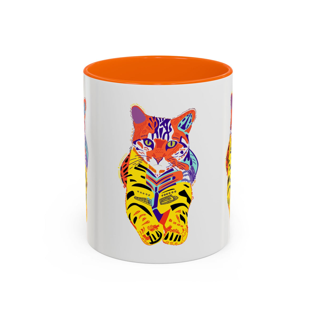 Tiger Cat Accent Coffee Mug (11, 15oz)