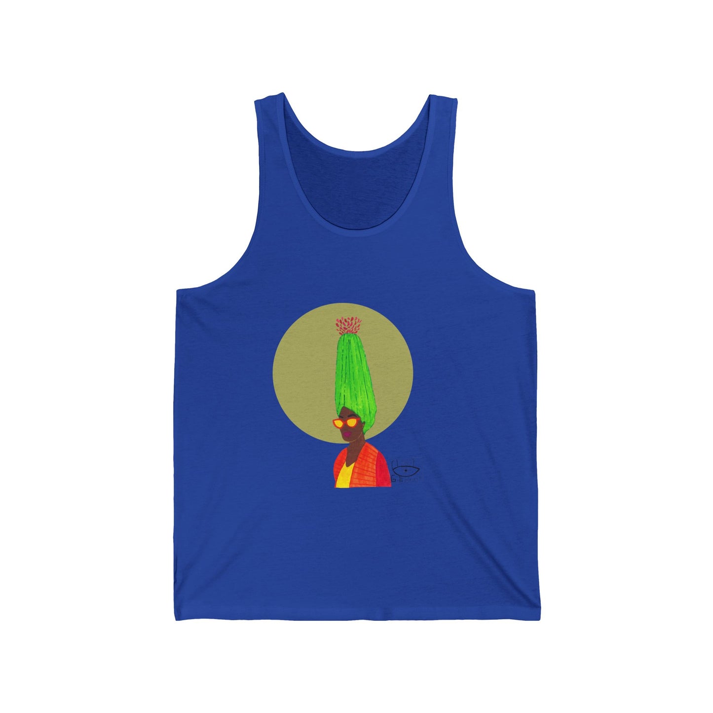 Vibrant Graphic Unisex Jersey Tank Top | Unique Art Design | Casual Summer Wear, Street Style, Festival Outfit, Gift Idea