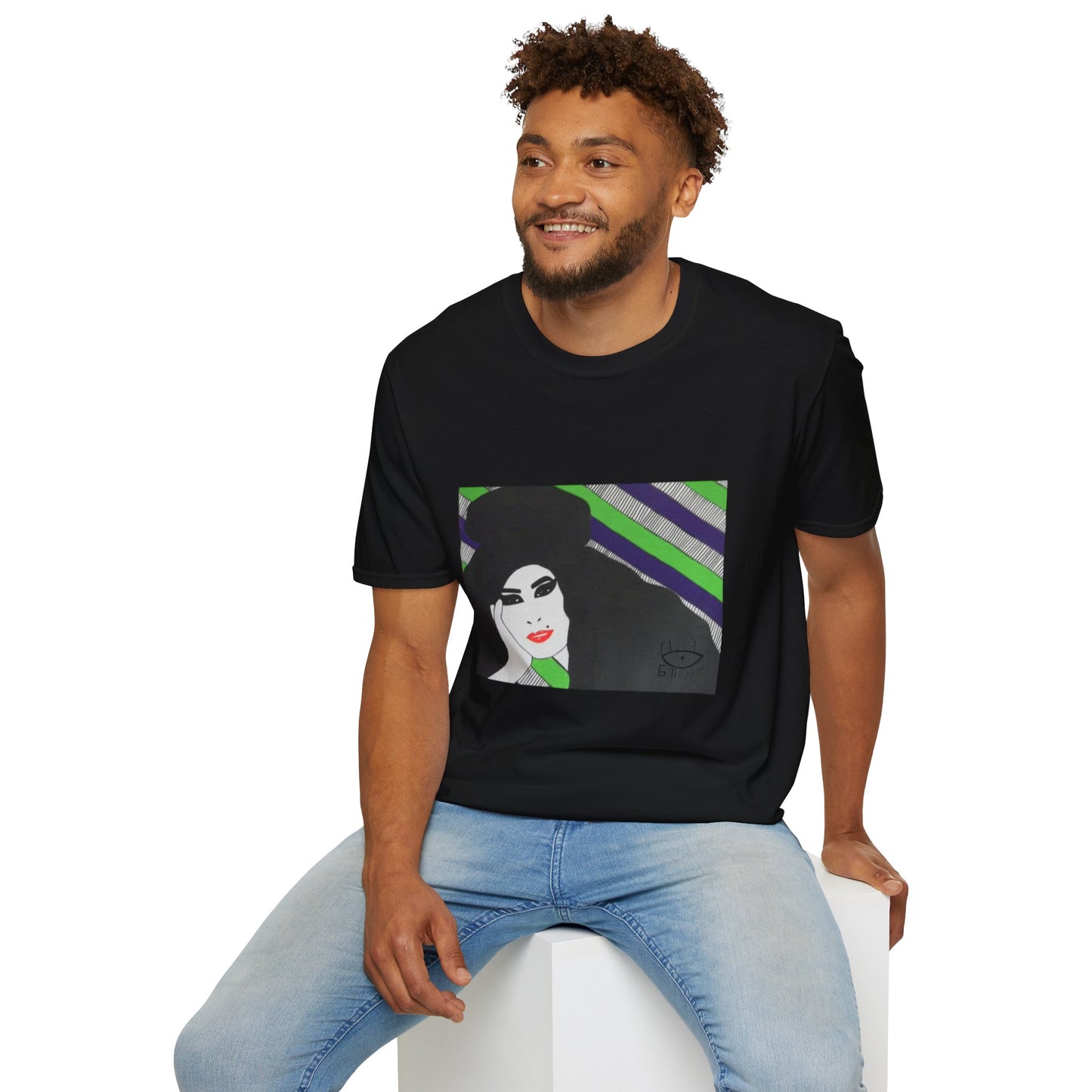 Artistic Amy Portrait T-Shirt, Casual Wear, Unique Gift, Pop Culture Apparel, Unisex Fashion, Everyday Comfort