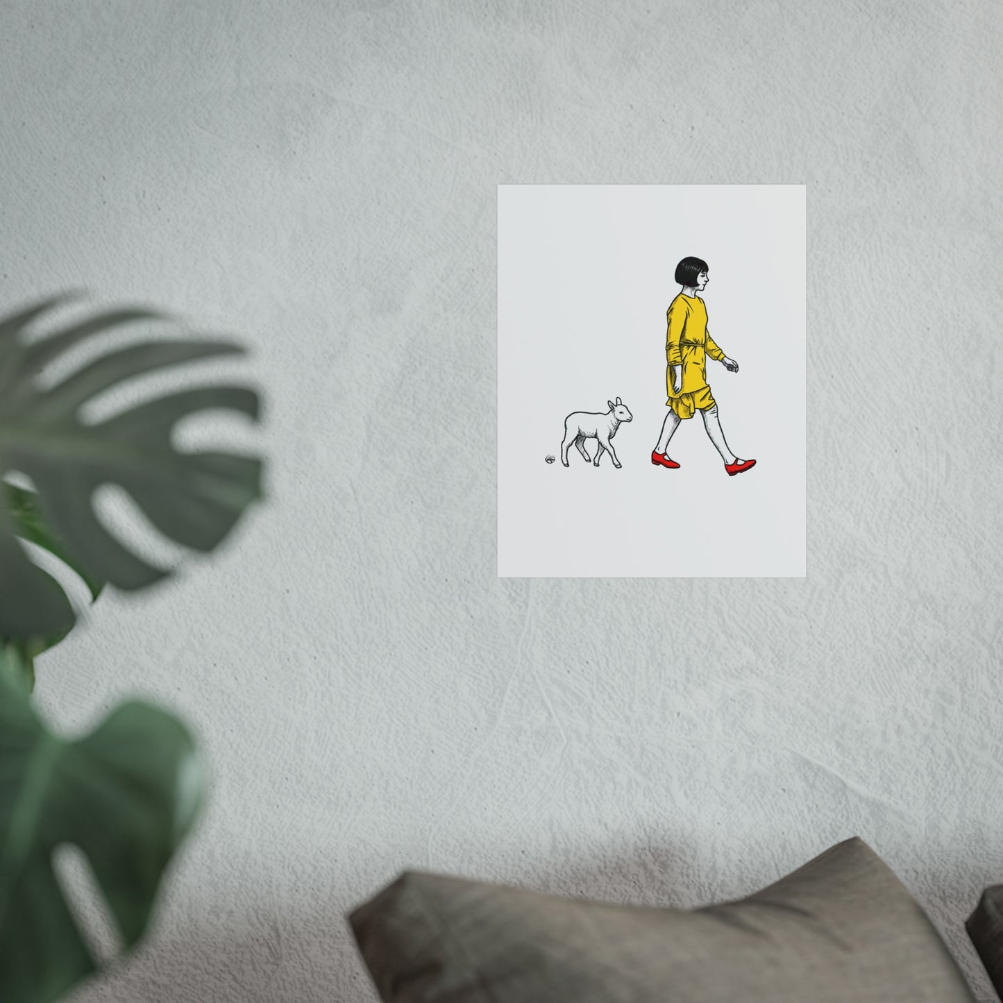 Violet and the lamb Fine Art Posters