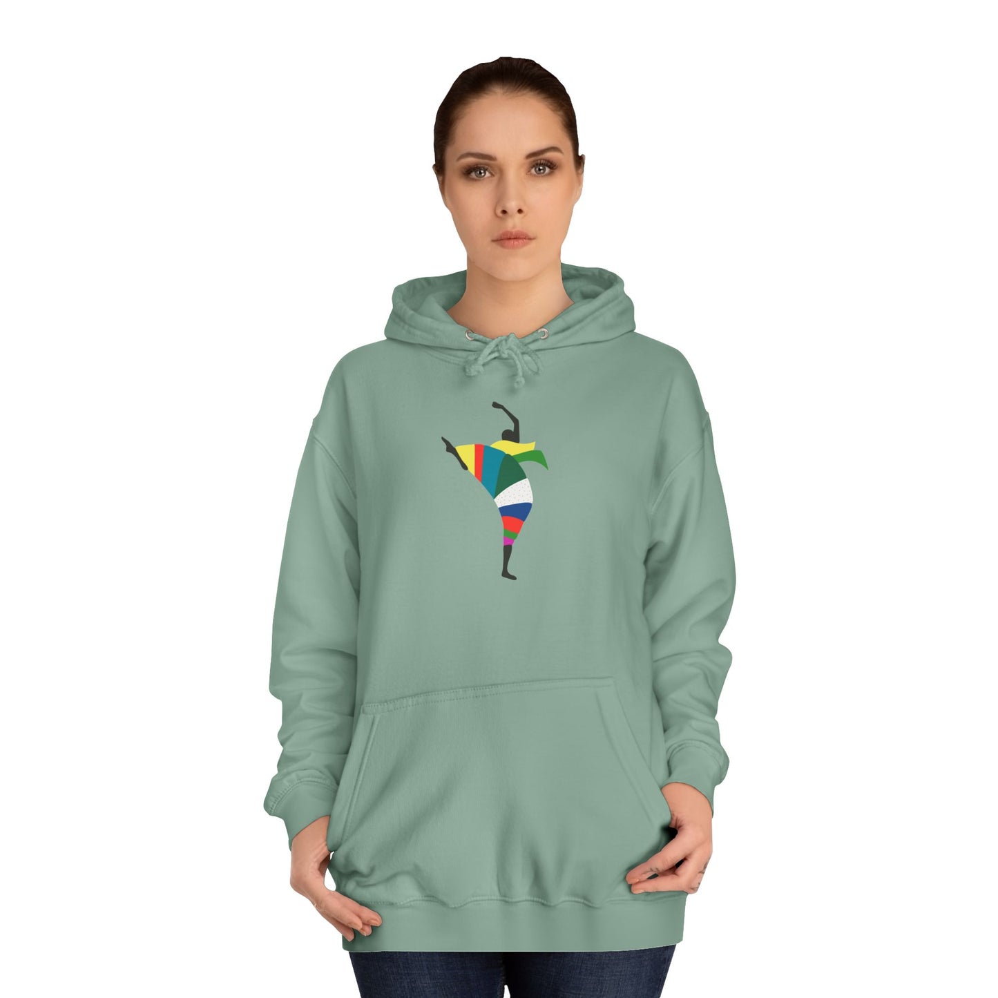 Colorful Dancer Unisex College Hoodie - Stylish Daily Wear