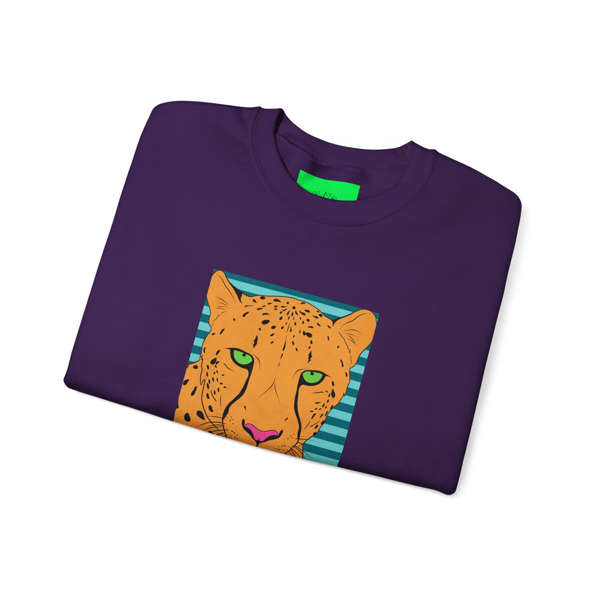Bright leopard Unisex Heavy Blend™ Crewneck Sweatshirt