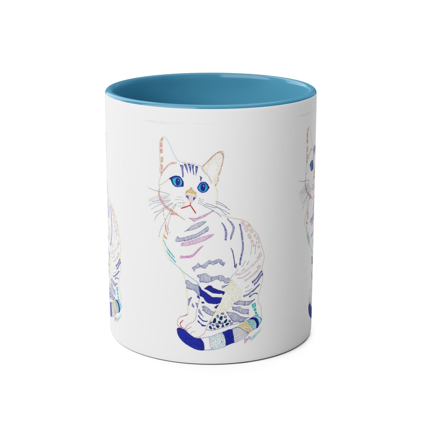 White Cat Mug