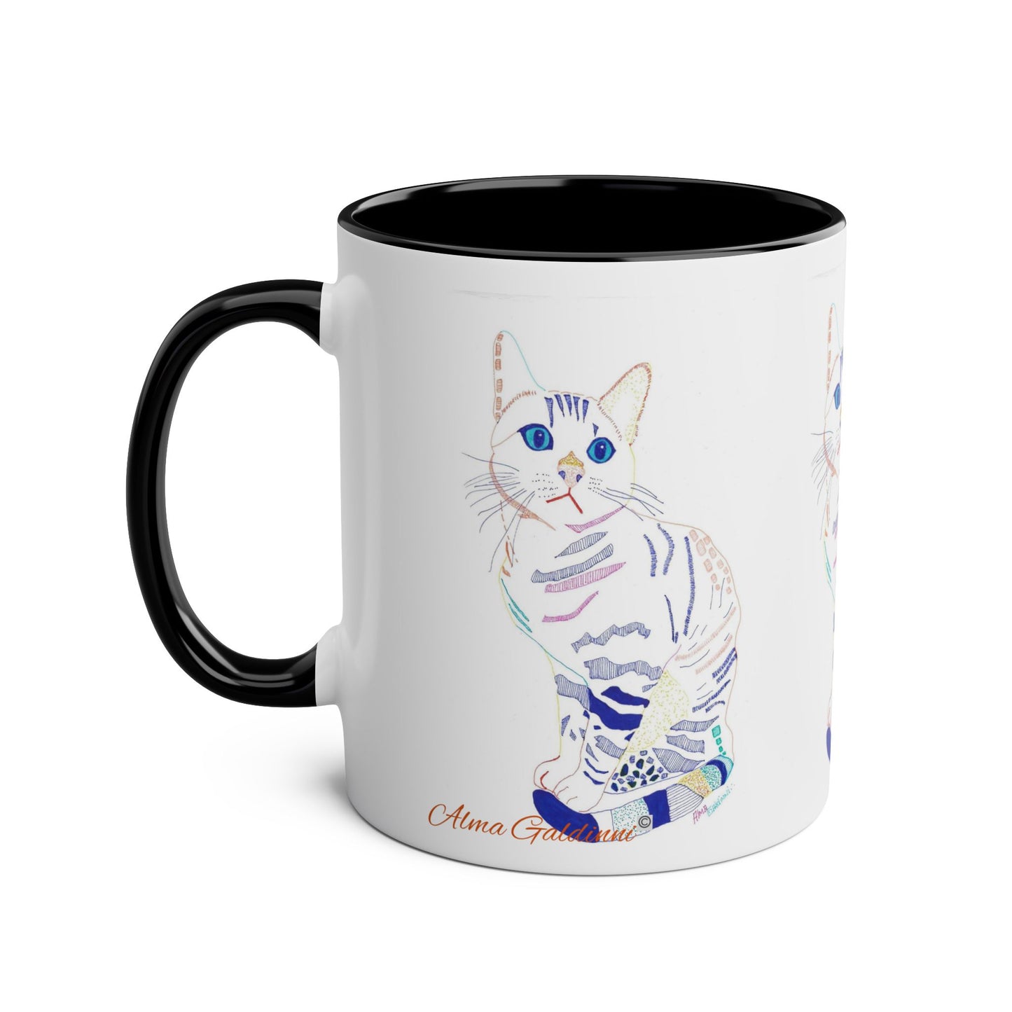 White Cat Mug