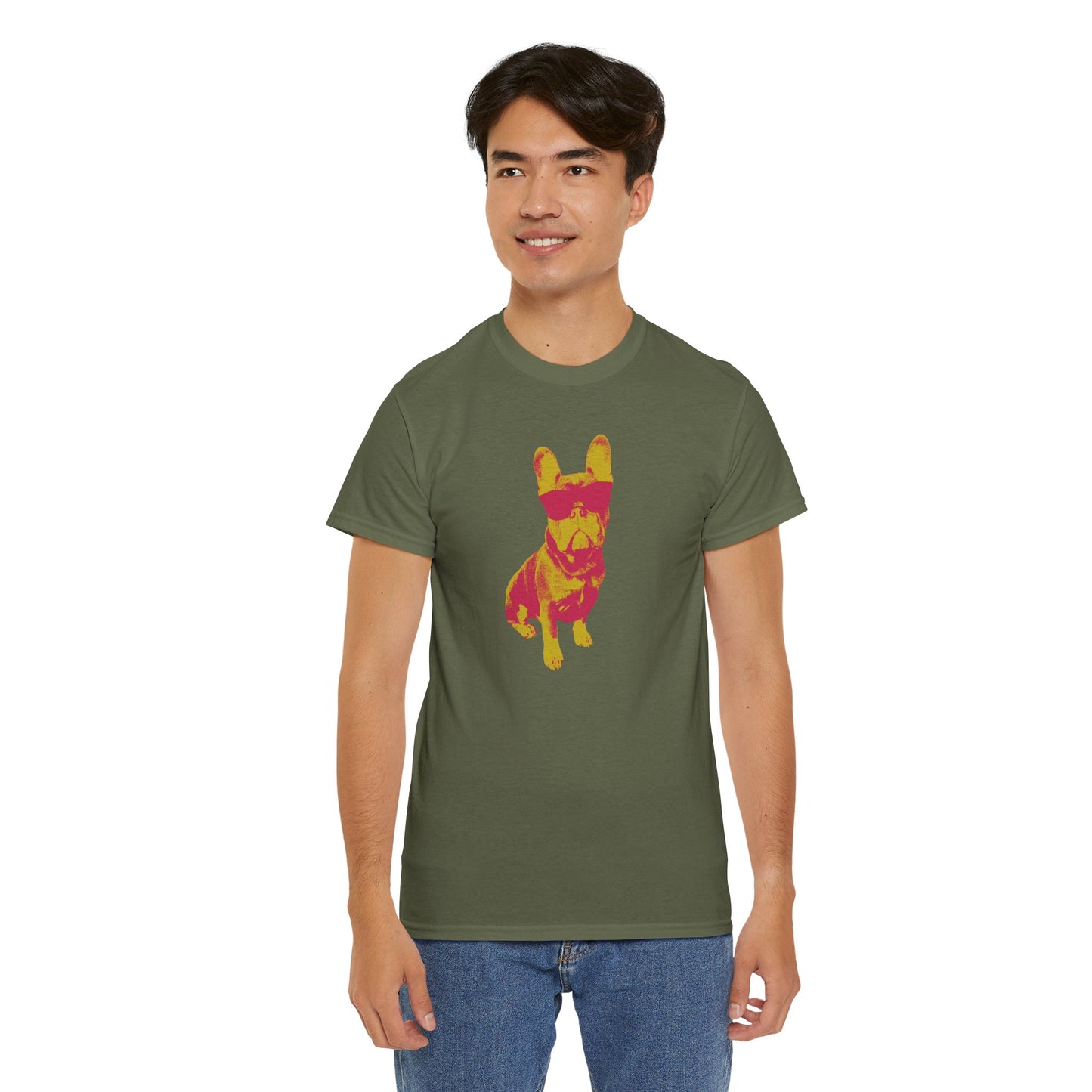 French Buldog Unisex Heavy Cotton Tee