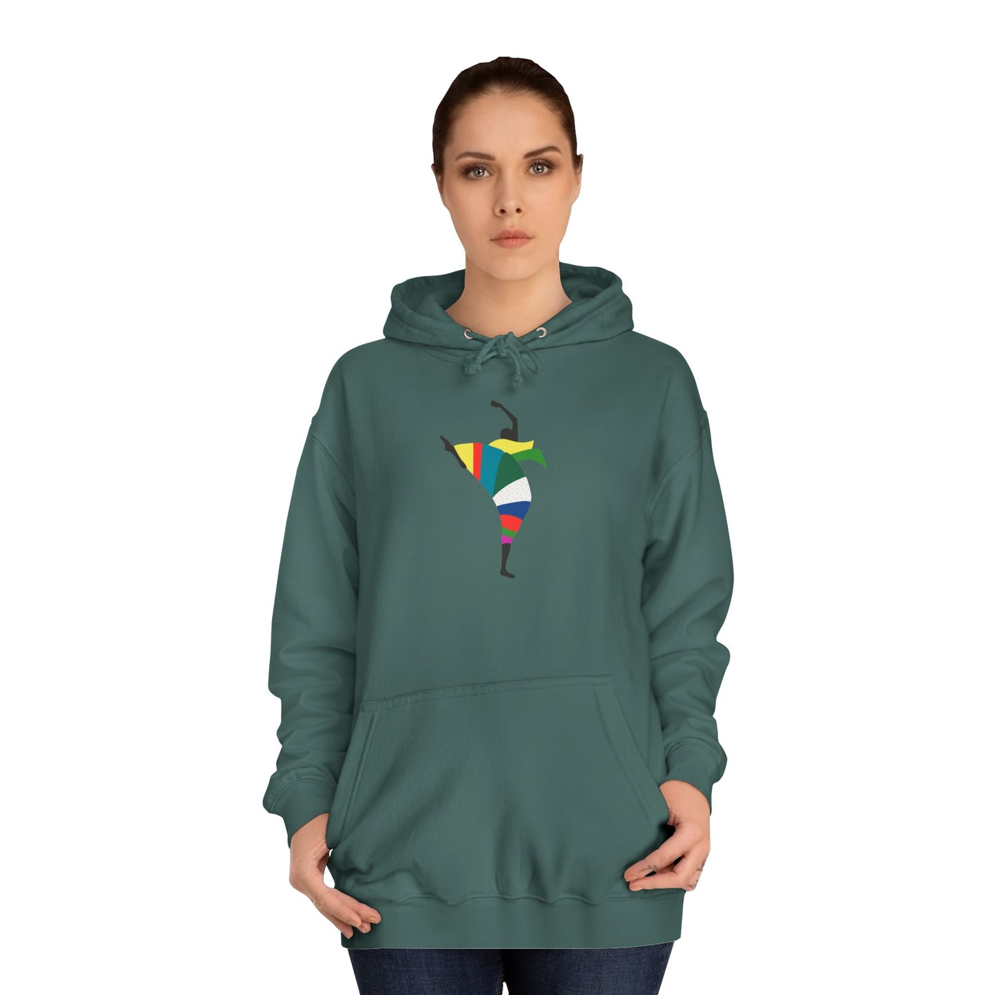 Colorful Dancer Unisex College Hoodie - Stylish Daily Wear