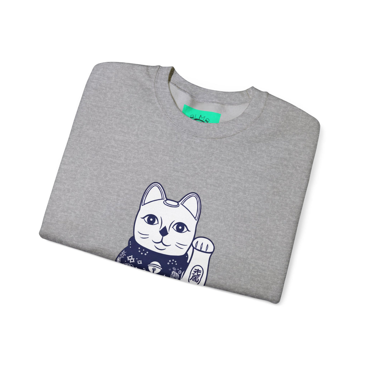 Good Luck Cat Unisex Heavy Blend™ Crewneck Sweatshirt