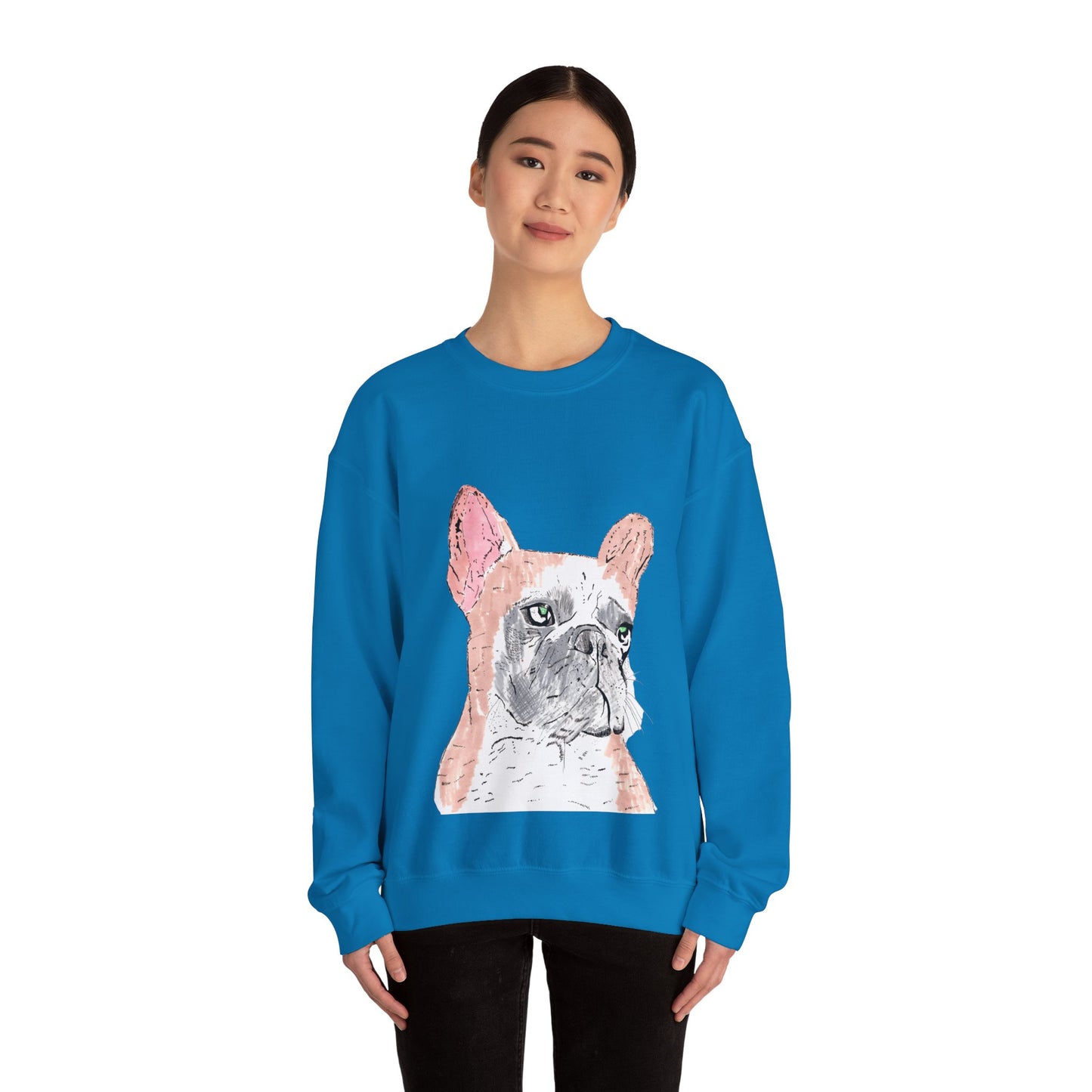 French Bulldog Art Sweatshirt - Cozy Unisex Crewneck for Dog Lovers