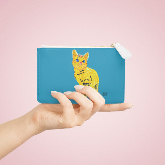 Yellow Cat Mini Clutch Bag