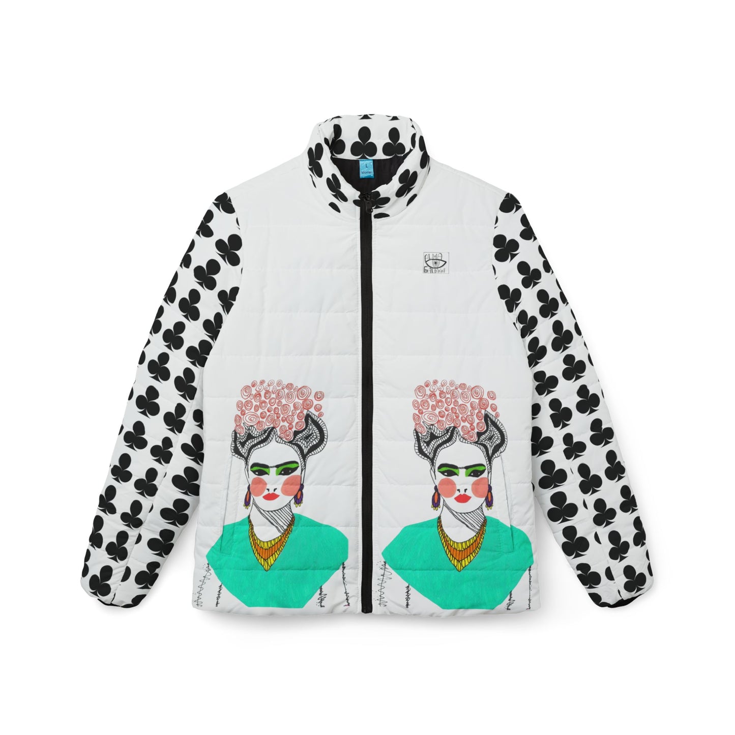 Frida Kahlo Women’s Puffer Jacket - Stylish Art-Inspired Outerwear