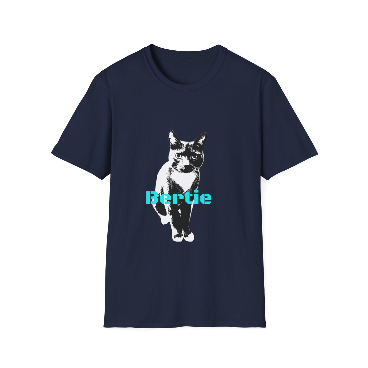 Bertie customer cat Unisex Softstyle T-Shirt