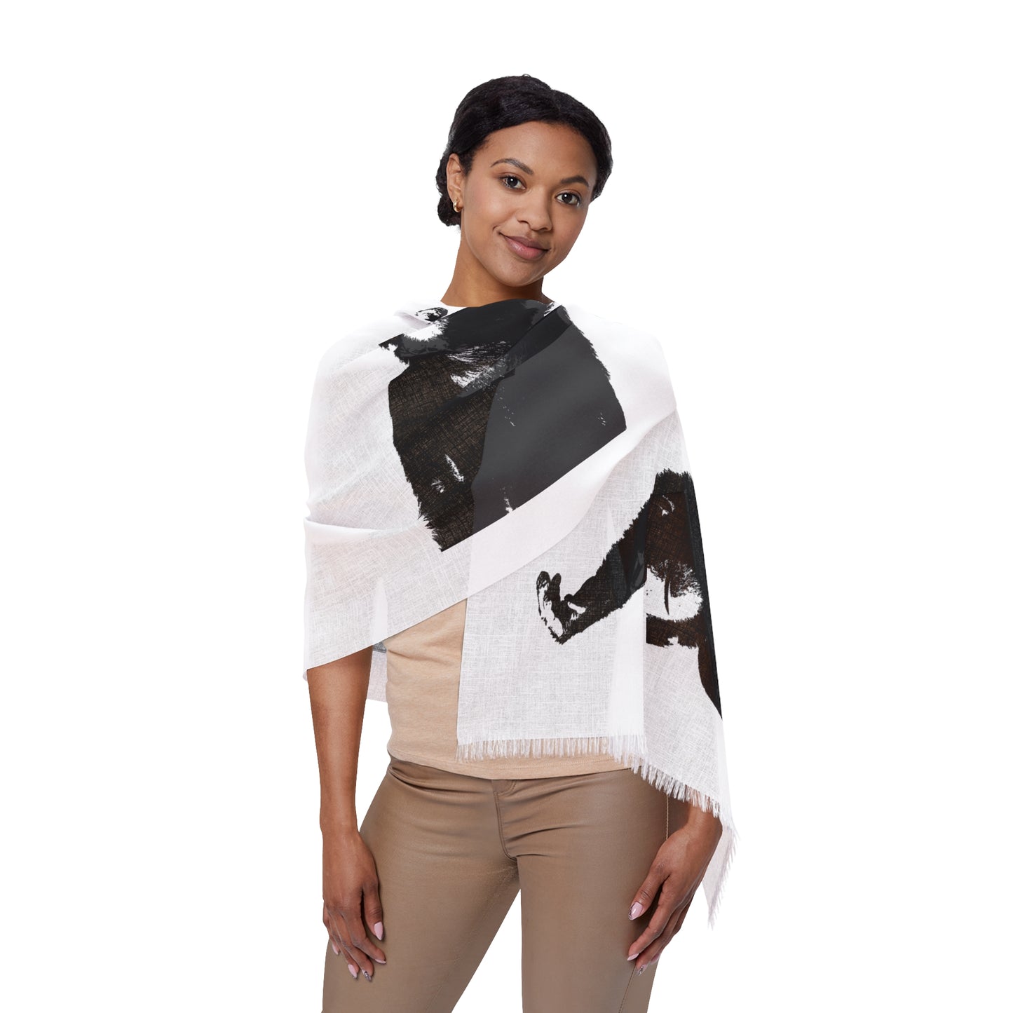 Monkey Chic Light Scarf, Bohemian Style Wrap, Minimalist Fashion Accessory, Gift for Her, Trendy Scarf for Every Season