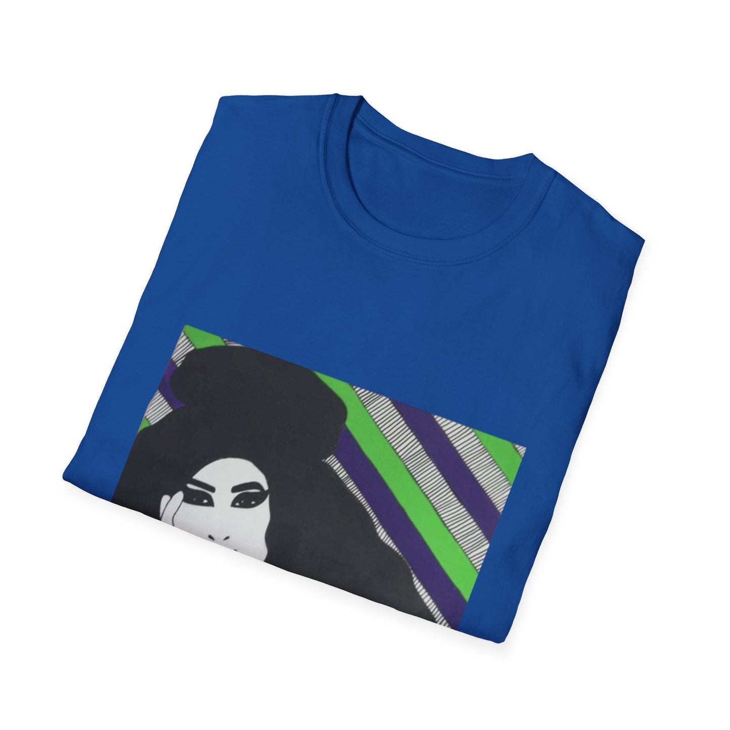 Artistic Amy Portrait T-Shirt, Casual Wear, Unique Gift, Pop Culture Apparel, Unisex Fashion, Everyday Comfort