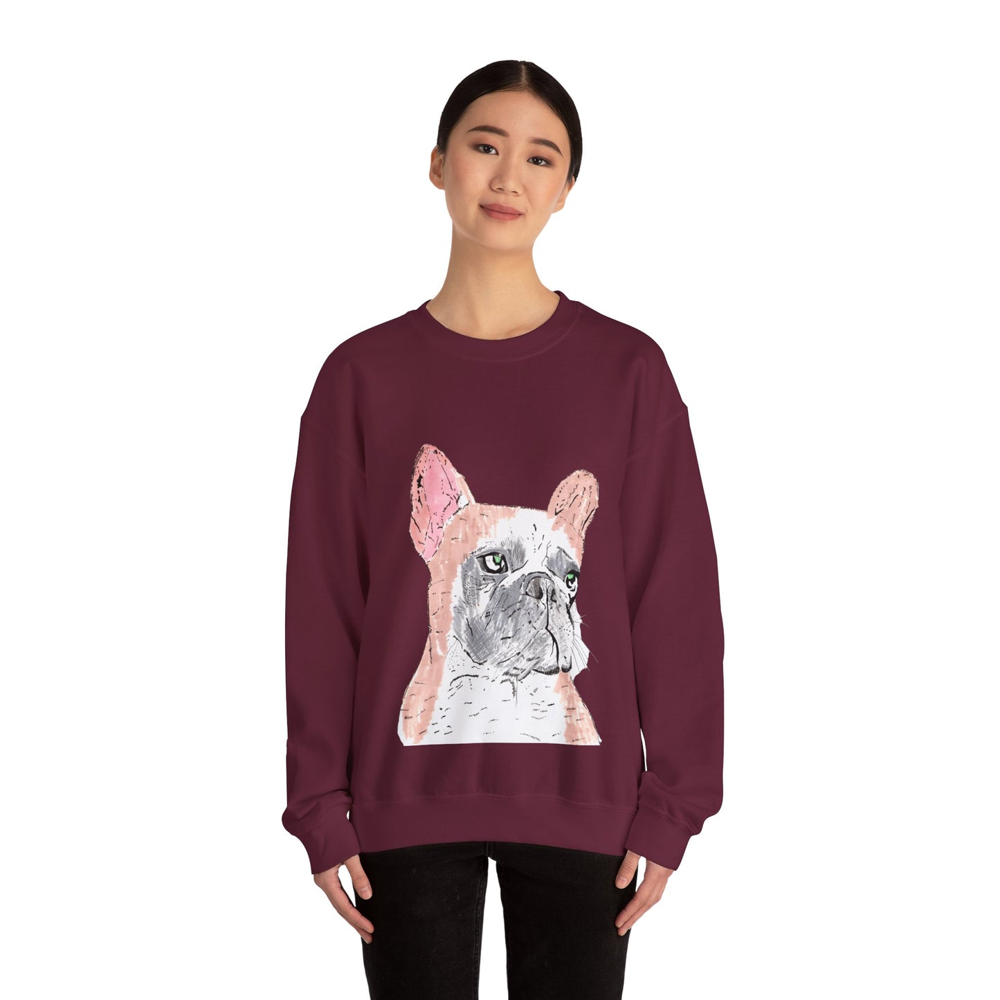 French Bulldog Art Sweatshirt - Cozy Unisex Crewneck for Dog Lovers