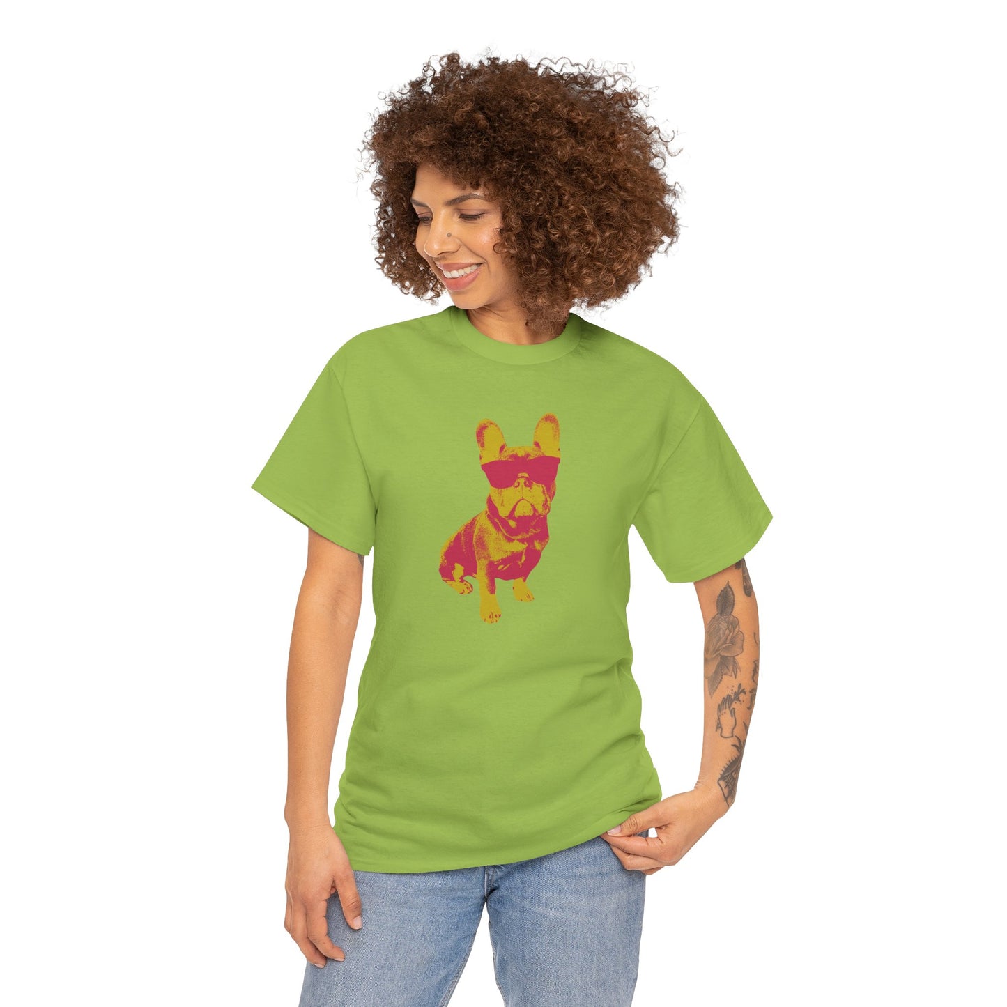 French Buldog Unisex Heavy Cotton Tee