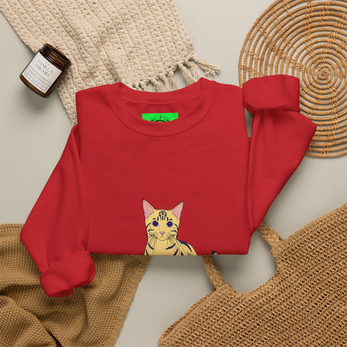 Bengal Cat cartoon Unisex Heavy Blend™ Crewneck Sweatshirt
