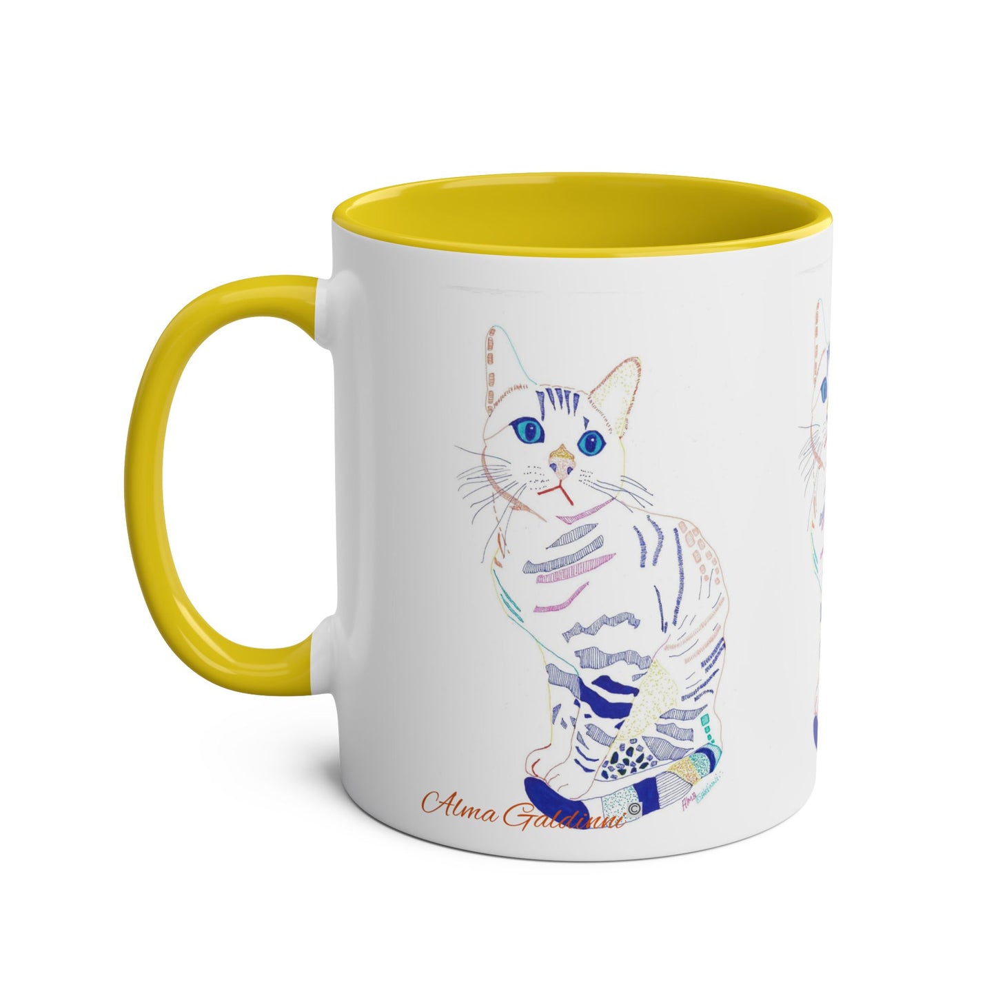 White Cat Mug
