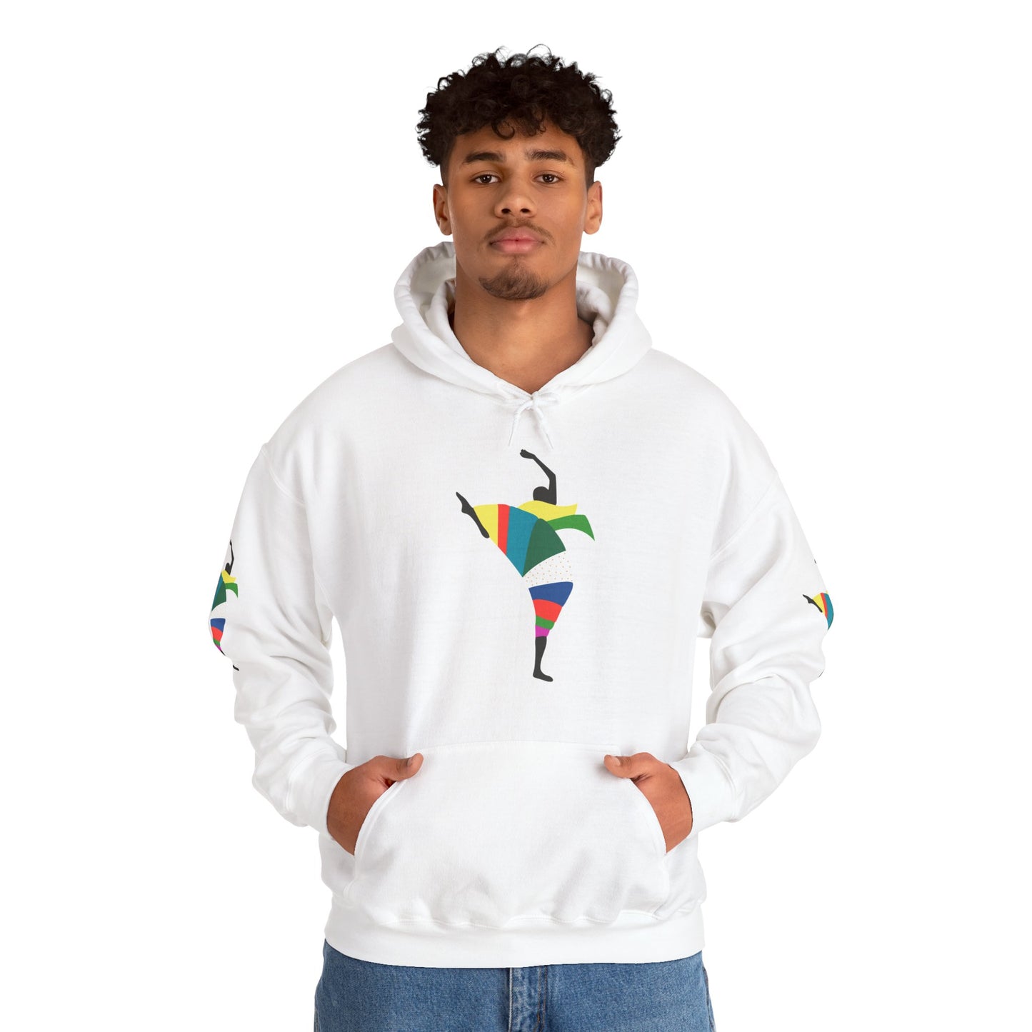 Dance is Organism Unisex Hooded Sweatshirt - Colorful Artistic Dance Design