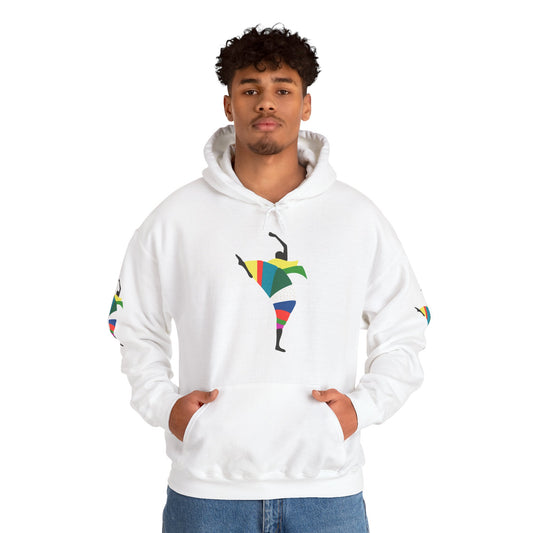 Dance is Organism Unisex Hooded Sweatshirt - Colorful Artistic Dance Design