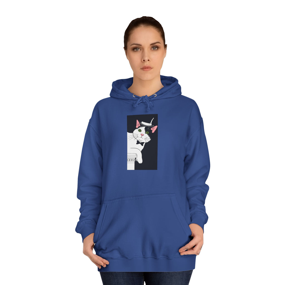 Mister Cat Unisex College Hoodie