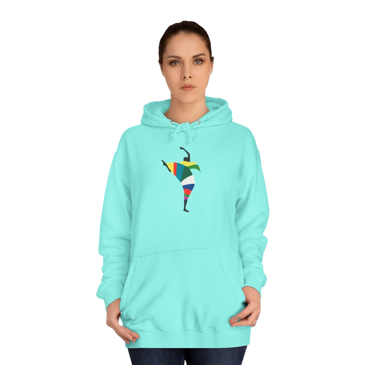 Colorful Dancer Unisex College Hoodie - Stylish Daily Wear