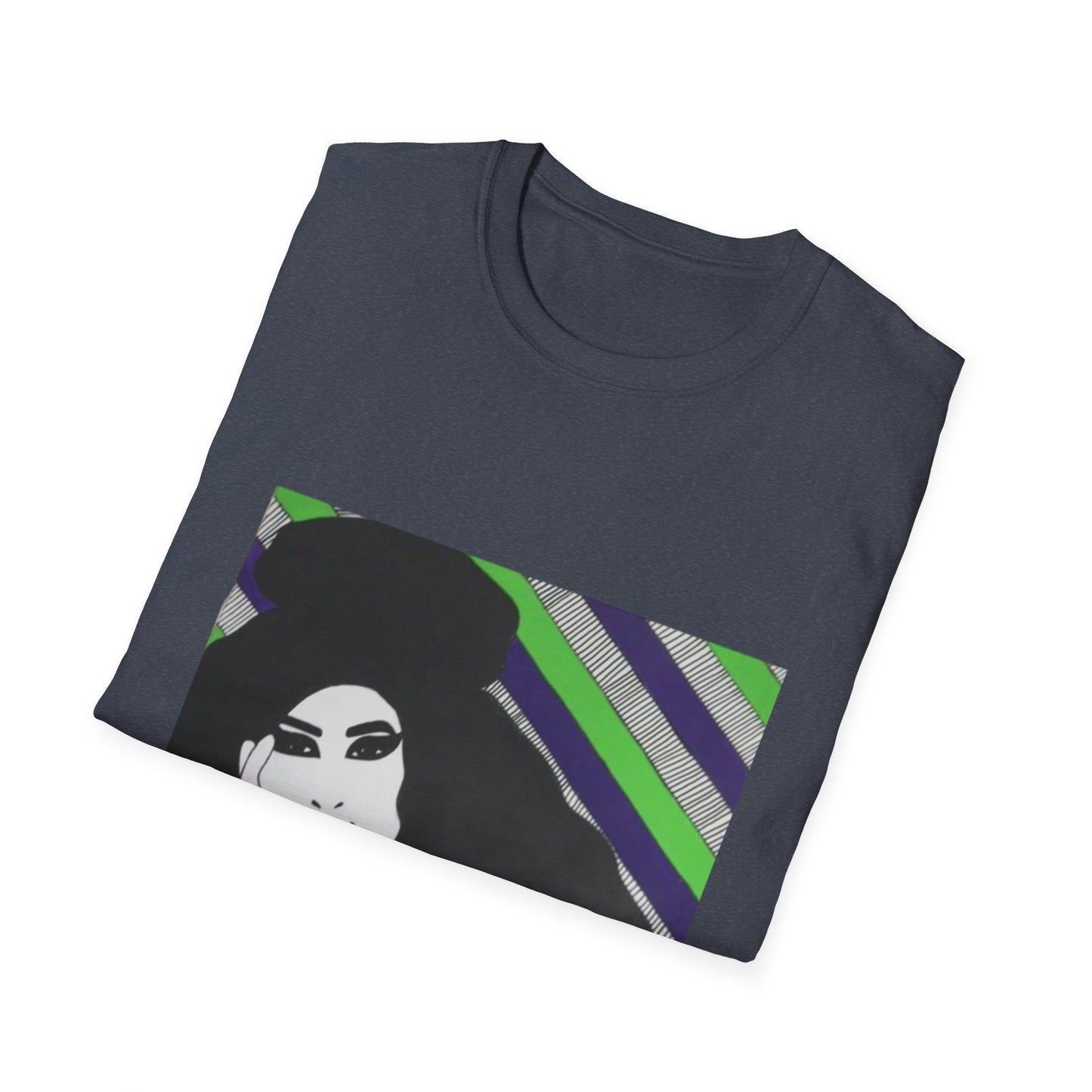 Artistic Amy Portrait T-Shirt, Casual Wear, Unique Gift, Pop Culture Apparel, Unisex Fashion, Everyday Comfort