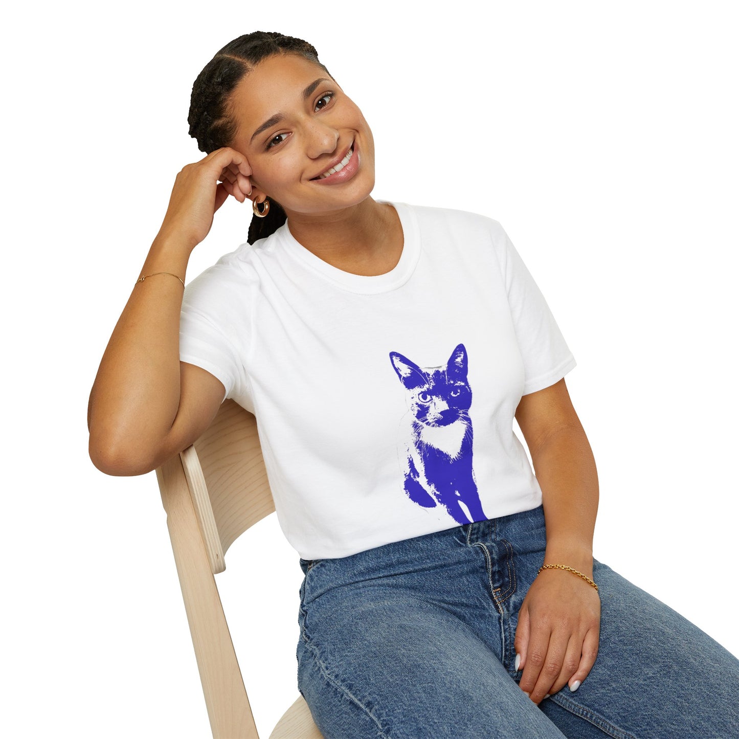 Bertie the cat Unisex Softstyle T-Shirt
