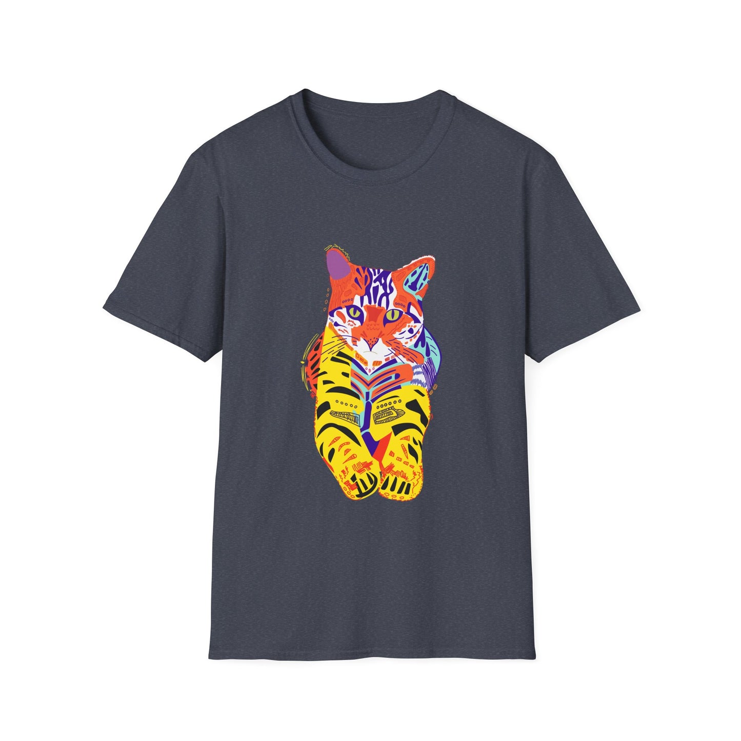Vibrant Tiger Graphic Unisex Softstyle T-Shirt