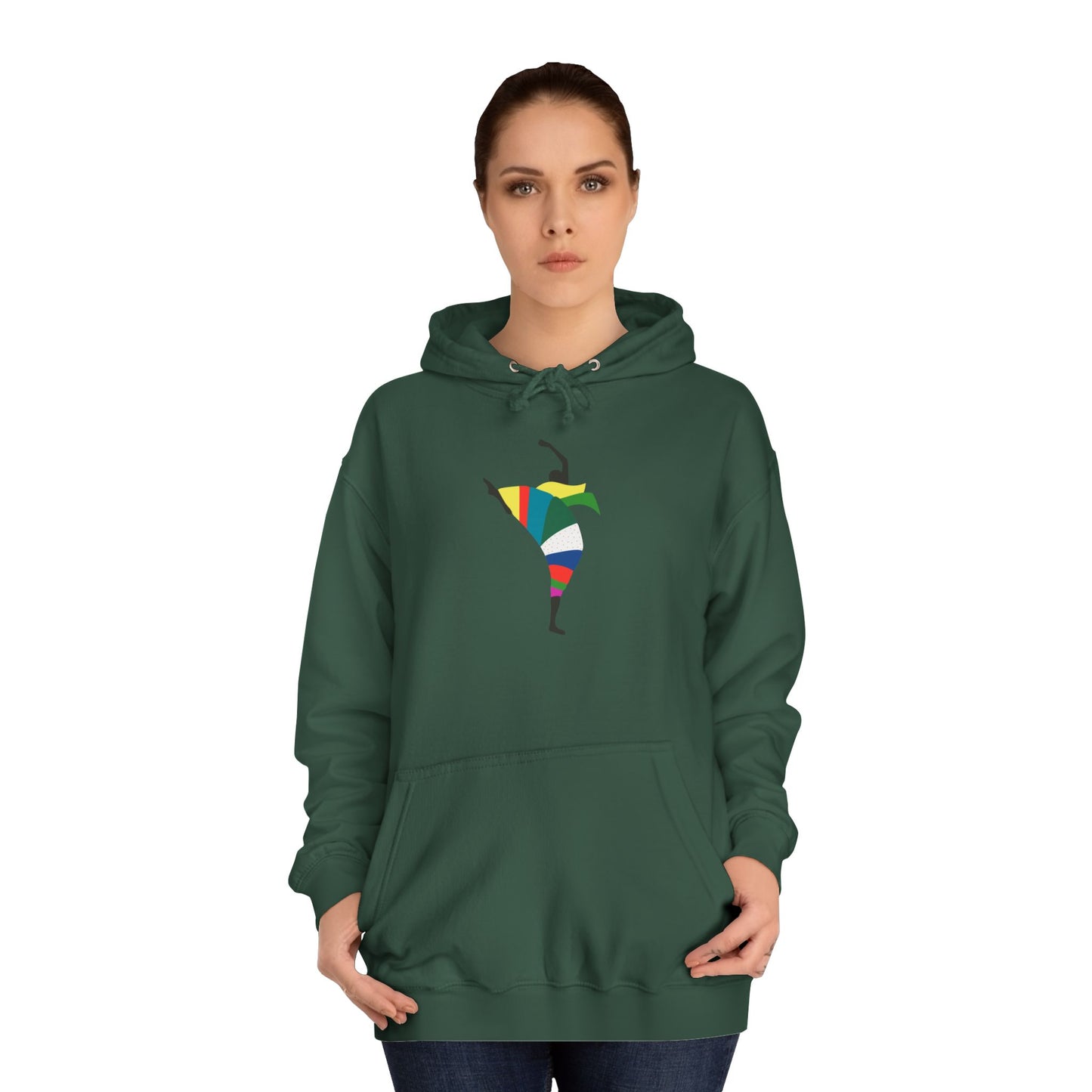 Colorful Dancer Unisex College Hoodie - Stylish Daily Wear