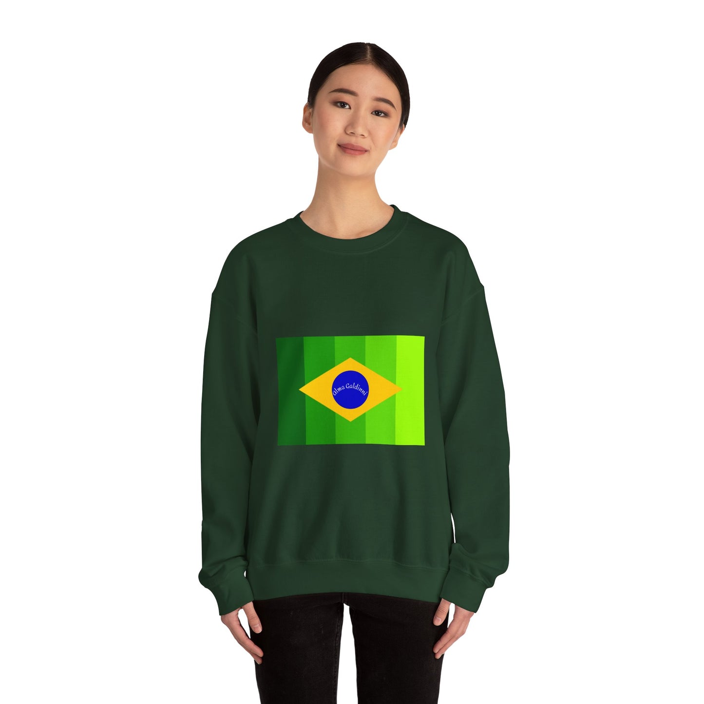 Brazilian flag Unisex Heavy Blend™ Crewneck Sweatshirt