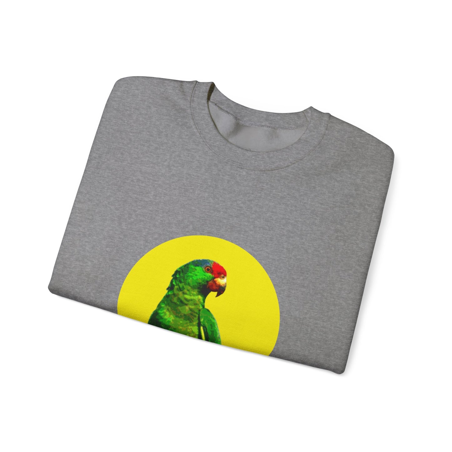 Vibrant Parrot Sweatshirt, Colorful Bird Apparel, Nature Lover Gift, Animal Print Crewneck, Casual Wear, Eco-Friendly Fashion